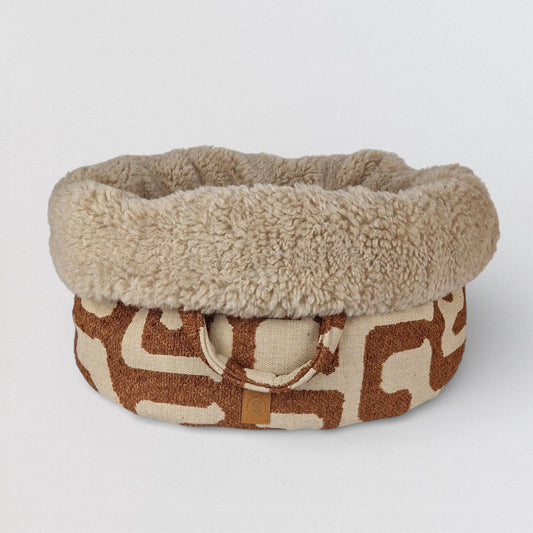 Dogbasket terracota colour