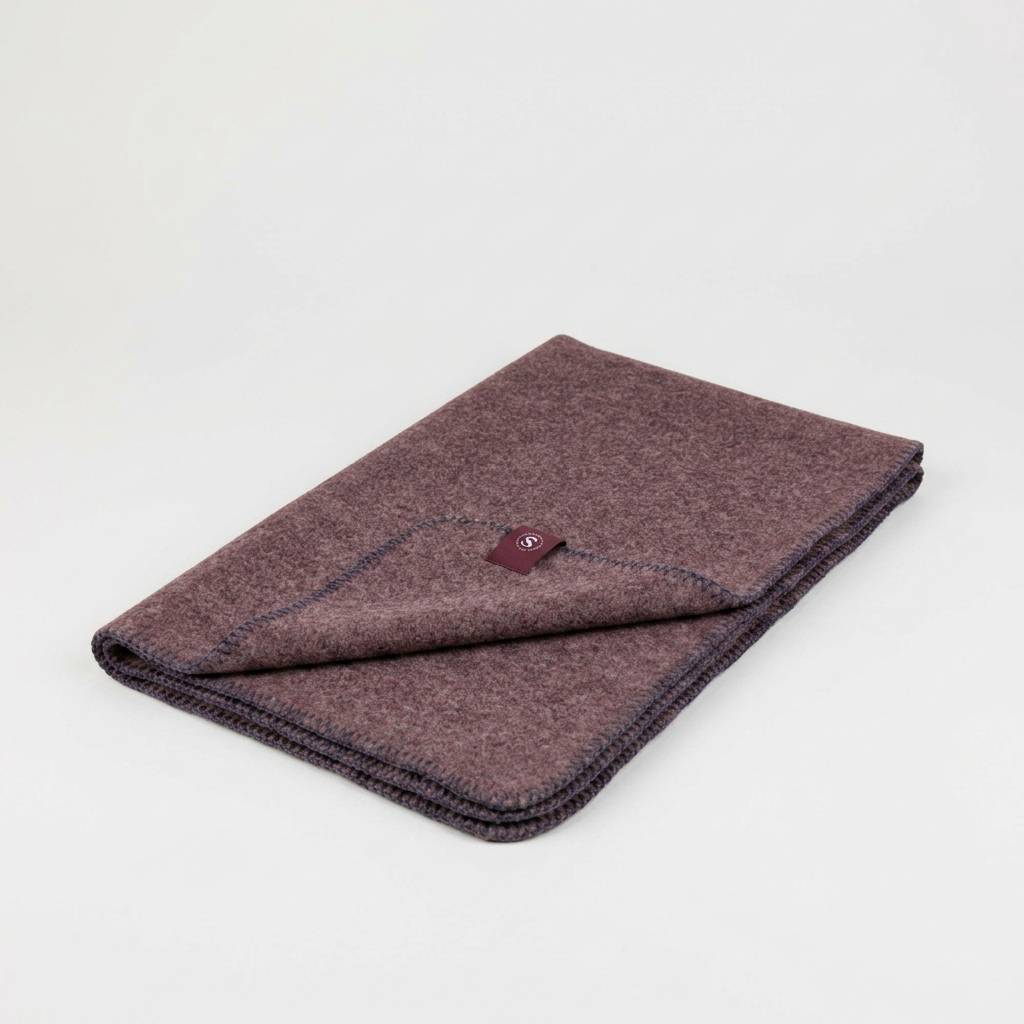 Merino plaid Bordeaux