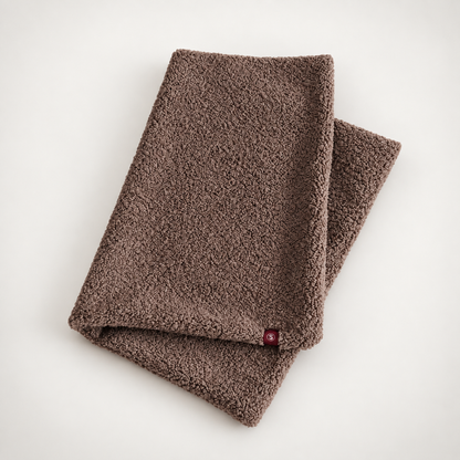 gevouwen hondendeken teddy bruin