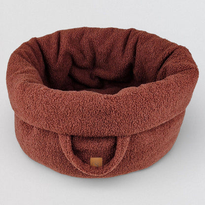Overzicht van Bordeaux teddy luxe hondenmand 