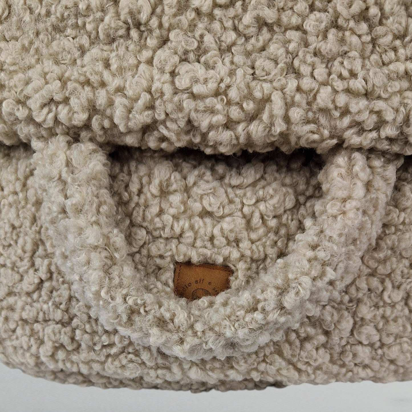 Close up van de teddy stof